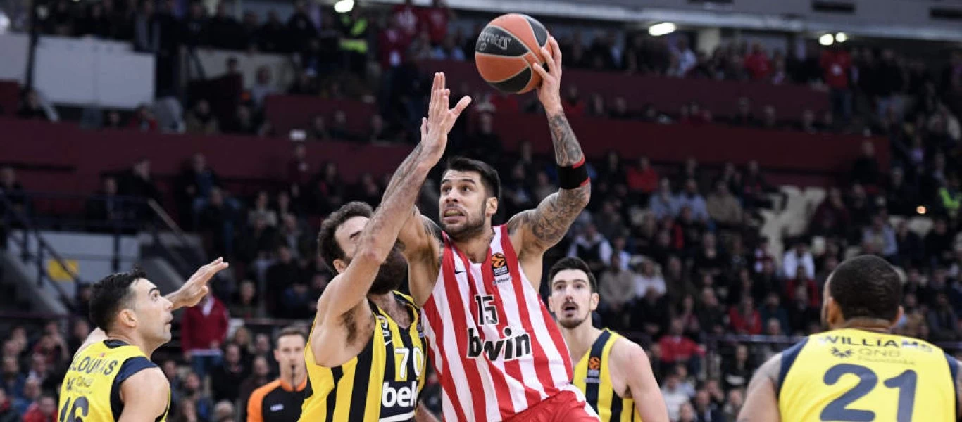 Euroleague: Ήττα Ολυμπιακού 87-96 από τη Φενέρ στο ΣΕΦ (βίντεο)